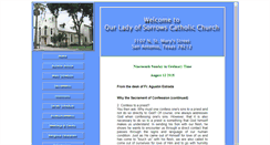 Desktop Screenshot of ourladyofsorrows-sa.org