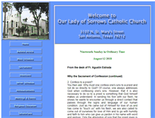 Tablet Screenshot of ourladyofsorrows-sa.org